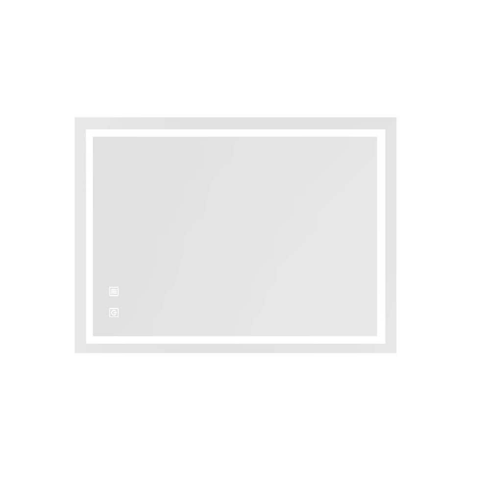 Silver 32 in. W x 24 in. H Rectangular Frameless Mirror with LED price history on PriceWatchPro