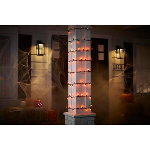 29 ft 6 in 100-Count Smooth Orange Mini LED Halloween String Lights