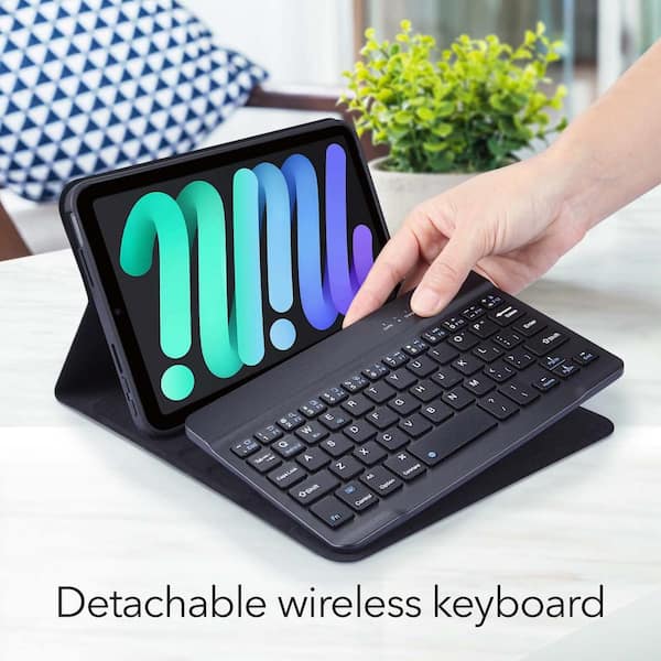 Backlit Bluetooth Keyboard Detachable Smart Case Cover for iPad MINI 4 