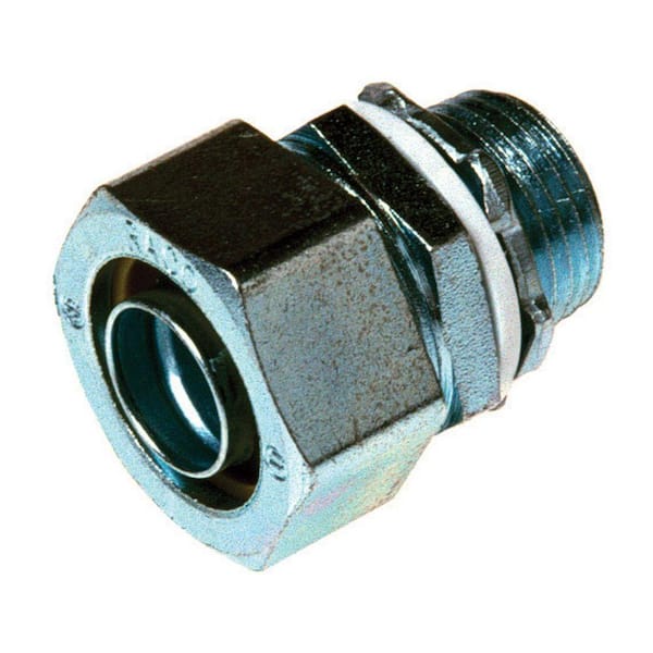 RACO 1 in. Uninsulated Liquid-Tight Straight Connector, 1-Pack