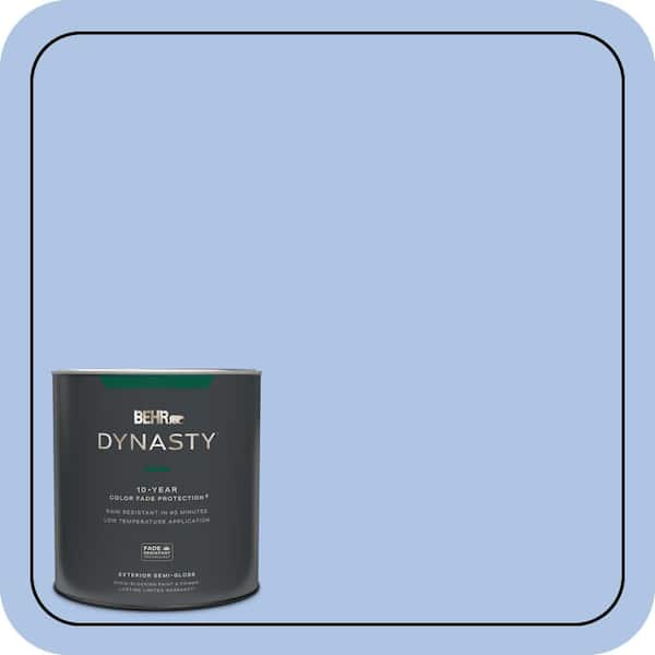 BEHR DYNASTY 1 qt. #580B-4 Ocean Dream Semi-Gloss Exterior Stain-Blocking Paint & Primer