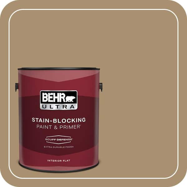 BEHR ULTRA 1 gal. #ECC-51-1 Hiking Trail Extra Durable Flat Interior Paint & Primer