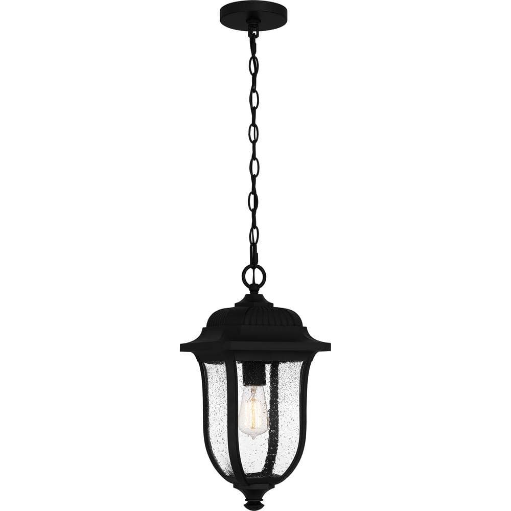 Mulberry 1-Light Matte Black Outdoor Pendant Light price history on PriceWatchPro