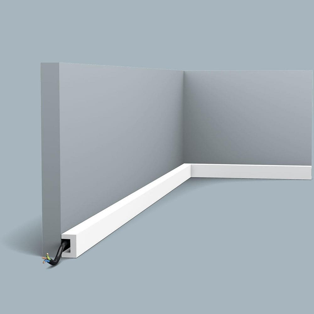 Primed White Polystyrene Crown Moulding Set of 3