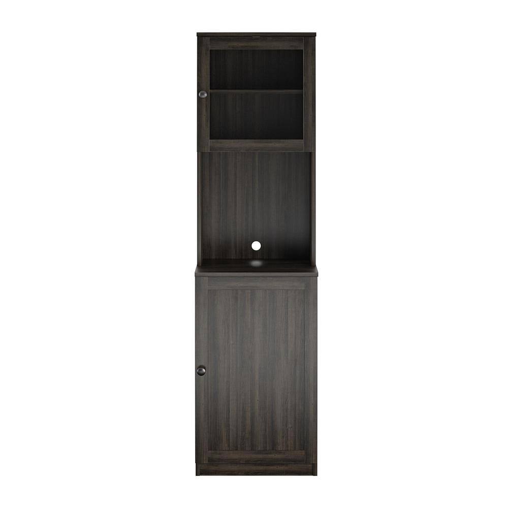 Ameriwood Home Wester Espresso Tall Bar Cabinet HD35096 - The Home Depot