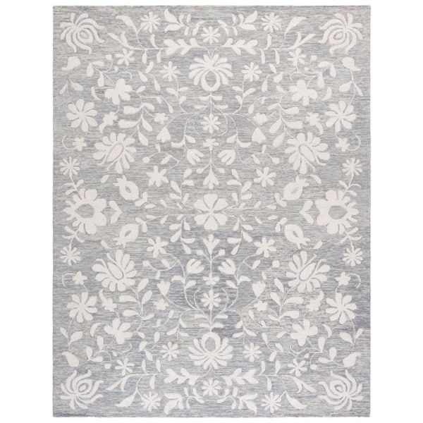 Metro 8 ft. x 10 ft. Gray/Ivory Persian Area Rug