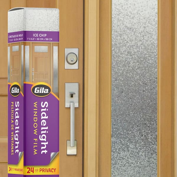 Gila 12 in. x 78 in. Ice Chips Privacy Control Sidelight Window Film