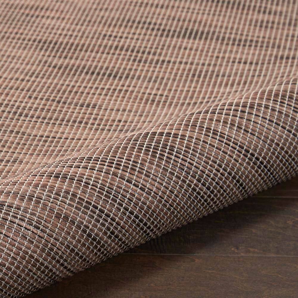 Easy-Care Natural Synthetic 8' x 10' Flatweave Indoor/Outdoor Rug