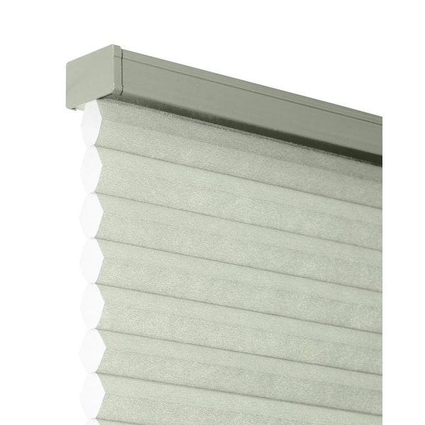 Chicology Cut-to-Size Pebble Grey Cordless Light Filtering Insulating Polyester Cellular Shade 32.5 in. W x 72 in. L