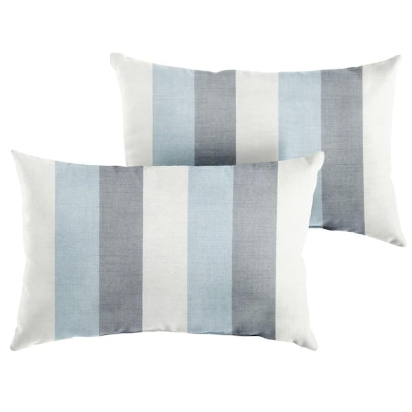Sunbrella Direction Dew Rectangle Indoor/Outdoor Lumbar Pillow (2-Pack)