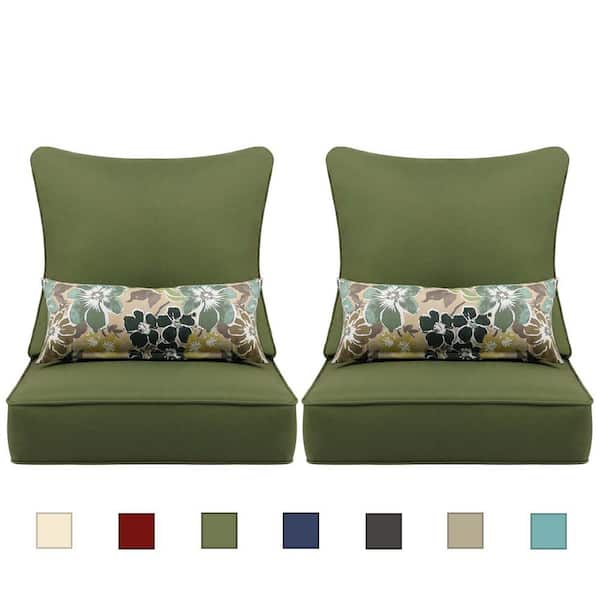 Sunnydaze Outdoor Modern Luxury Replacement Basket Chair Cushion - Gray