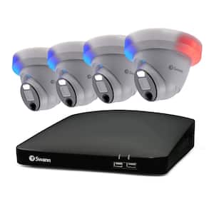8-Channel 1080p 1TB DVR Security Camera System with 4 Wired SwannForce Dome Cameras