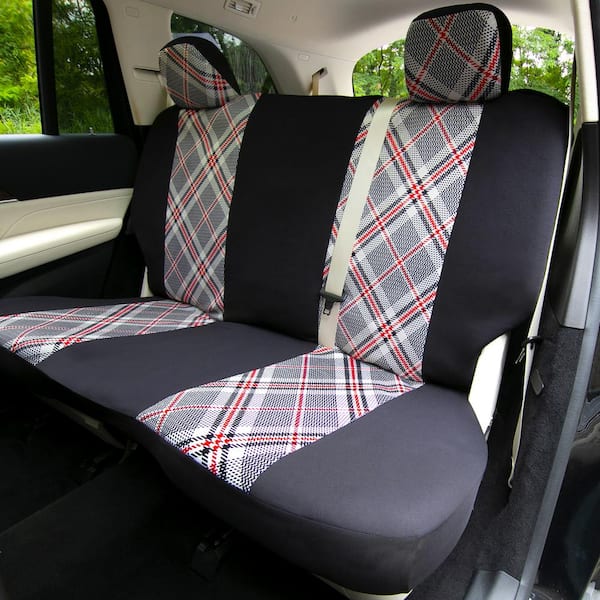 FH Group Fabric 47 in. x 23 in. x 1 in. Full Set Sports Car Seat