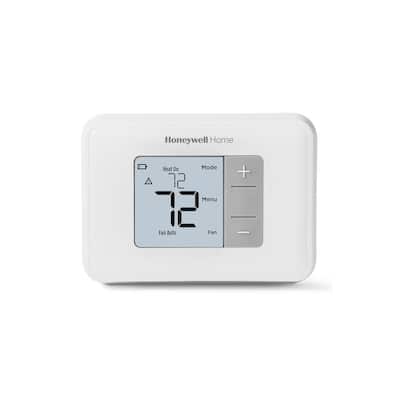Horizontal Non-Programmable Thermostat with Digital Backlit Display