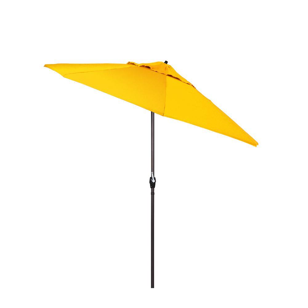 9 ft Sunflower Yellow Sunbrella Aluminum Patio Umbrella