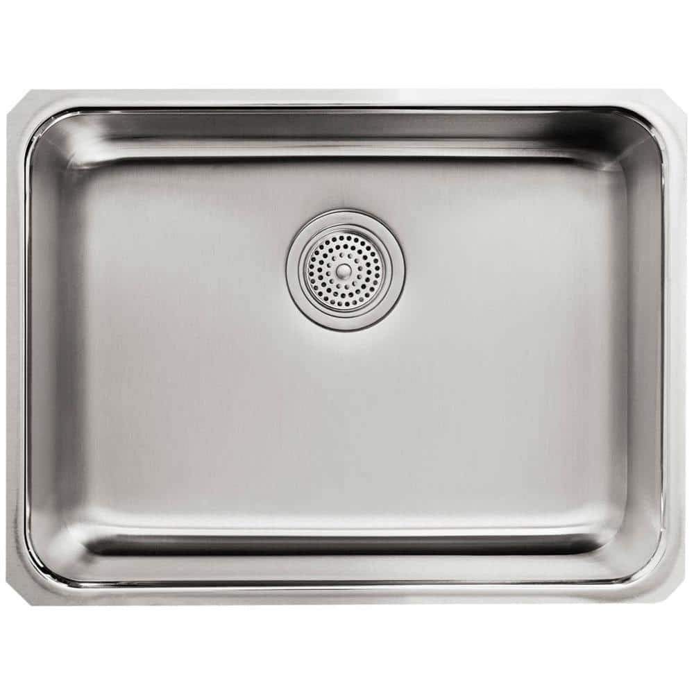 Stainless Steel Medium Rectangular Under-Mount Kitchen Sink