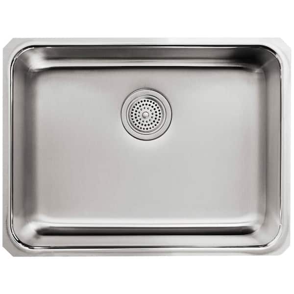 Undertone Undermount Stainless Steel 23 in. Single Bowl Kitchen Sink