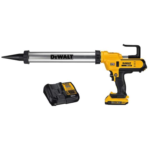 DEWALT 20V MAX Cordless 300 600 ml Sausage Pack Adhesive Gun with 1 20V 2.0Ah Battery and Charger DCE580D1 The Home Depot