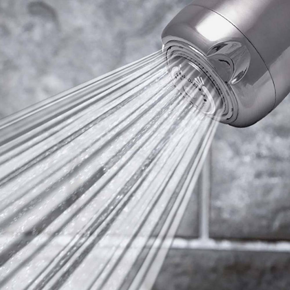 Brushed Nickel Small Wall Mounted 3-Spray Shower Head