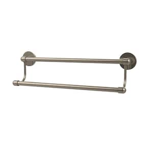 Tango Collection 30 in. Double Towel Bar in Antique Pewter