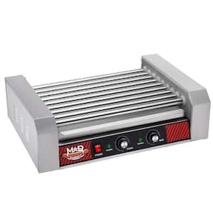 Stainless Steel 24 Hot Dog and Sausage Electric Countertop Cooker Machine with 9-Rollers