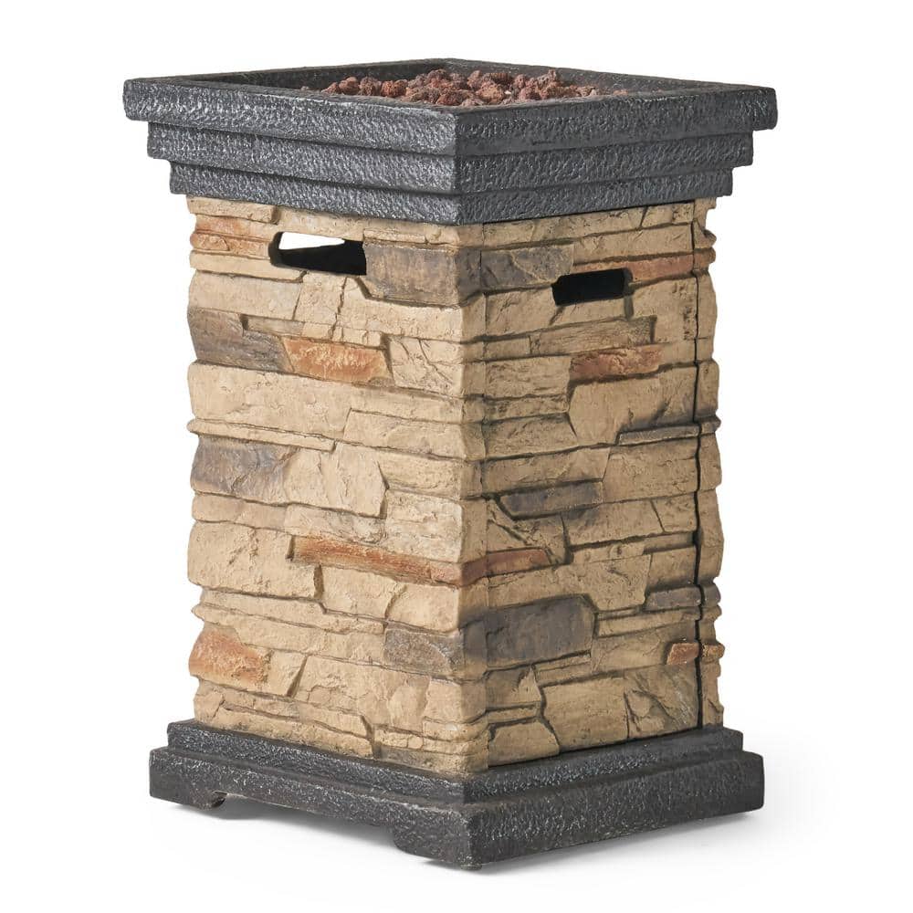 Noble House Chesney 19.50 in. x 29.00 in. Square Stone MGO Outdoor ...
