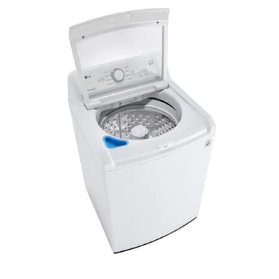 27 in. 4.3 cu. ft. White Top Load Washing Machine with 4-Way Agitator, NeveRust and TurboDrum Technology