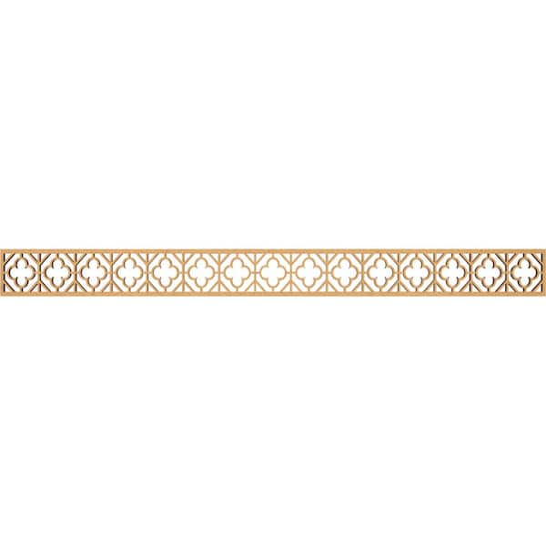 Ekena Millwork Hazelton Fretwork 0.375 in. D x 46.375 in. W x 4 in. L MDF Wood Panel Moulding