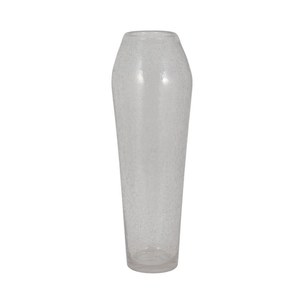 Elegant 22" Clear Glass Bubble Floor Vase