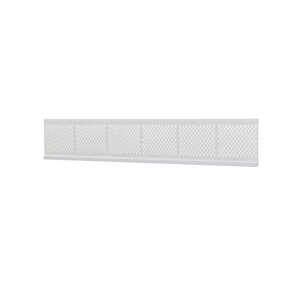 Amerimax 6-1/2 In. x 3 Ft. White Vinyl Gutter Guard with Filter 86370 10 pack