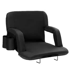 Stadium Seat with Back Support Folding Padded Cushion Stadium Chair Portable Reclining Chair