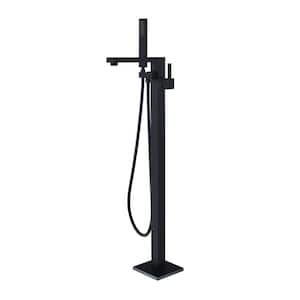 Campia Single-Handle Freestanding Tub Faucet with Hand Shower in. Matte Black