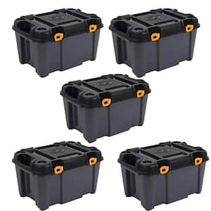 Bunker 21.13 Gal. Heavy-Duty Garage Storage Container Tub (5-Pack)