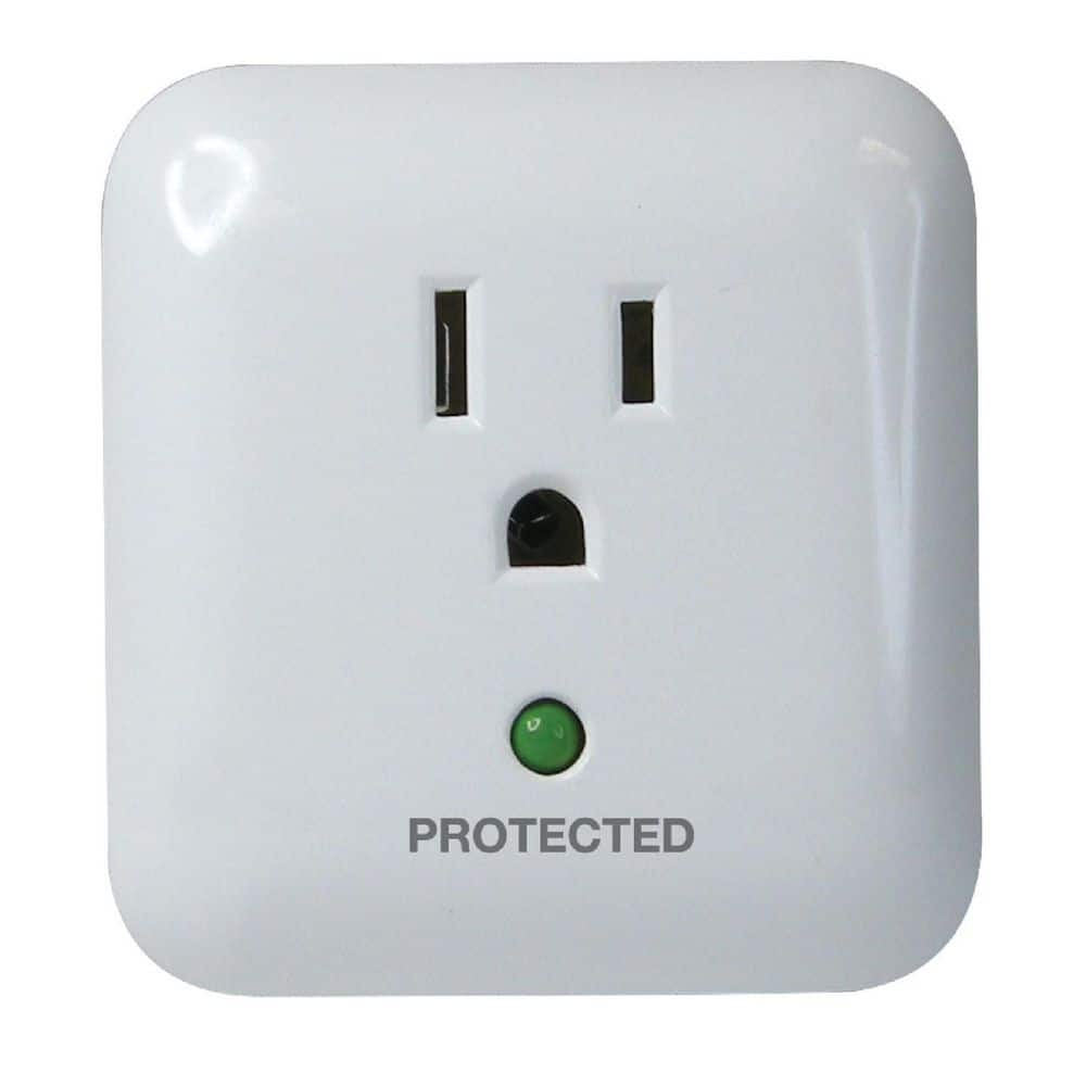 Prime Wire and Cable 1-Outlet 900 Joule Surge Tapw/ End-of-Service ...