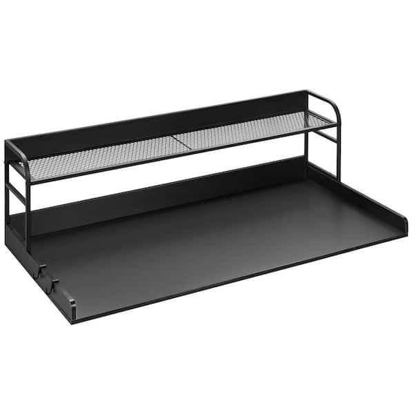 Washer Dryer Countertop 54 in. x 27 in. Laminate Countertops in Polished Black with Standard Edge for Laundry Room