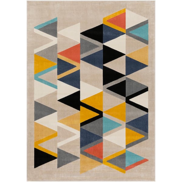 Livabliss Astvin Multi 7 ft. 10 in. x 10 ft. 3 in. Geometric Area Rug