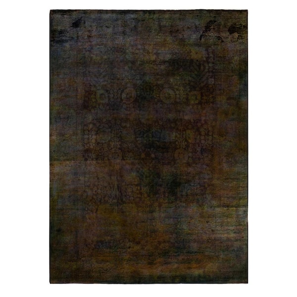 Overdyed Multi 8 ft. 11 in. x 11 ft. 9 in. Wool Indoor Area Rug