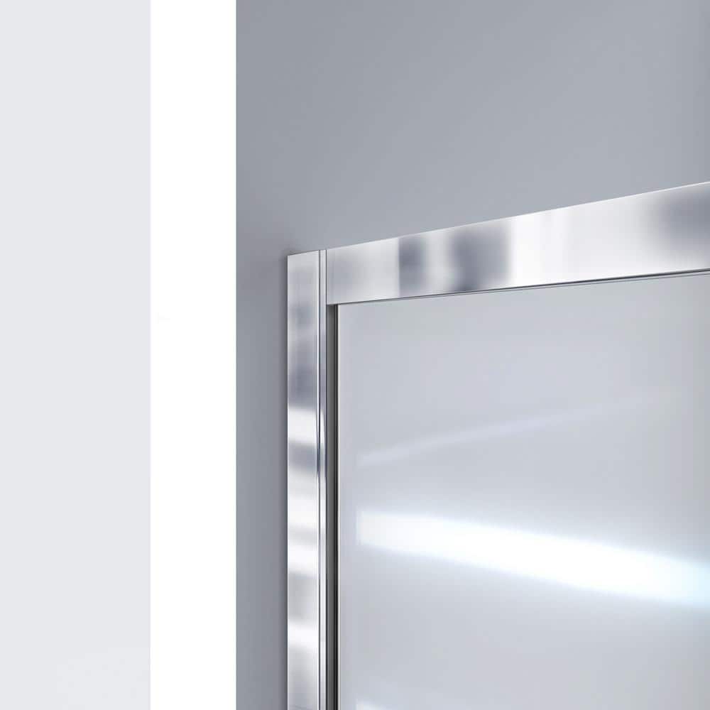 60" Oil Rubbed Bronze and Clear Glass Sliding Shower Kit
