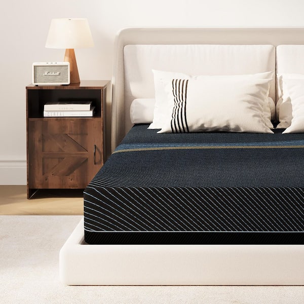 Crystli Queen Size Medium Firm Gel Memory Foam 12 in. Bed-in-a-Box