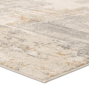 Alister Cream/Gray 4 ft. X 6 ft. Abstract Area Rug