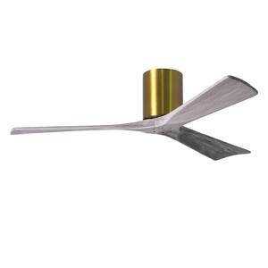 Irene 52 in. Indoor/Outdoor Brushed Brass Ceiling Fan with Remote Control and Wall Control