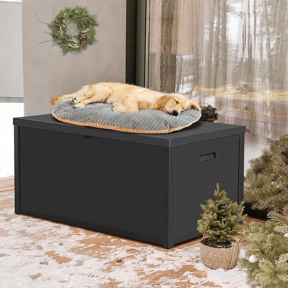 Super Wicker Patio Storage Box Aluminum Deck Box