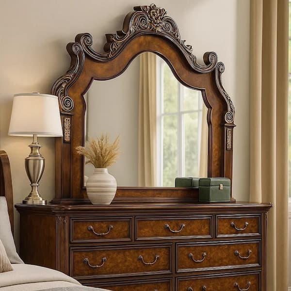 Benjara Iliana Cherry Brown, Oak Brown and Gold 3 in. W x 48 in. H