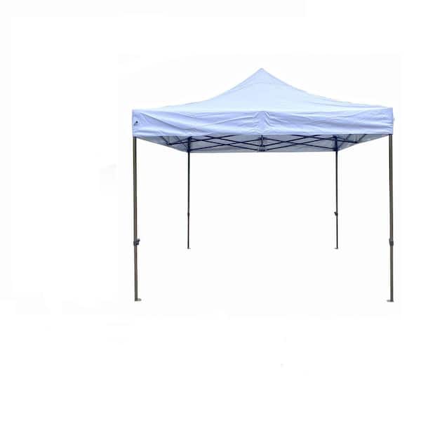 Unbranded Pro Series 10 ft. x 10 ft. White Folding Portable Canopy Tent