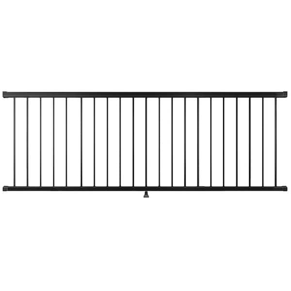 Pegatha Plus 8 ft. x 36 in. Black Fine Textured Aluminum Level Rail Kit