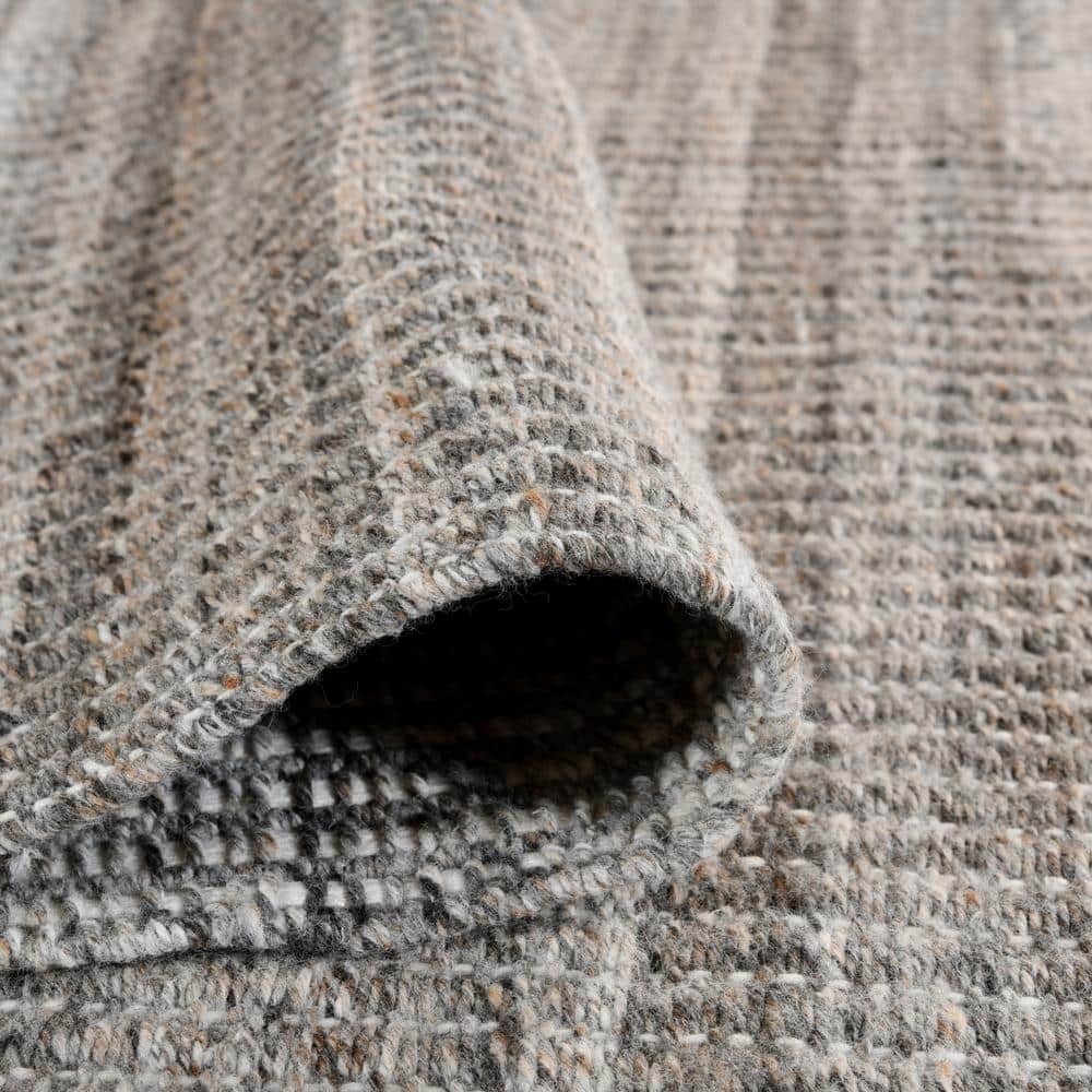 Atlantic Striped Brown Hand-Woven Outdoor Polyester Rug