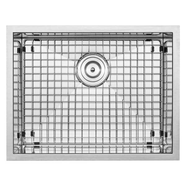 Pacific Zero Radius Undermount 16-Gauge Stainless Steel 16 in. Single Basin Kitchen and Bar Sink with Accessory Kit Pacific Zero Radius Undermount 16-Gauge Stainless Steel 16 in. Single Basin Kitchen and Bar Sink with Accessory Kit
