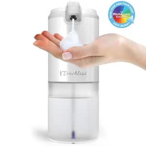 11 fl oz Sensor Foam Soap Dispenser, Ivory White, Rust-Free Stainless Steel Automatic Touchless, Mix Your Own Foam Soap