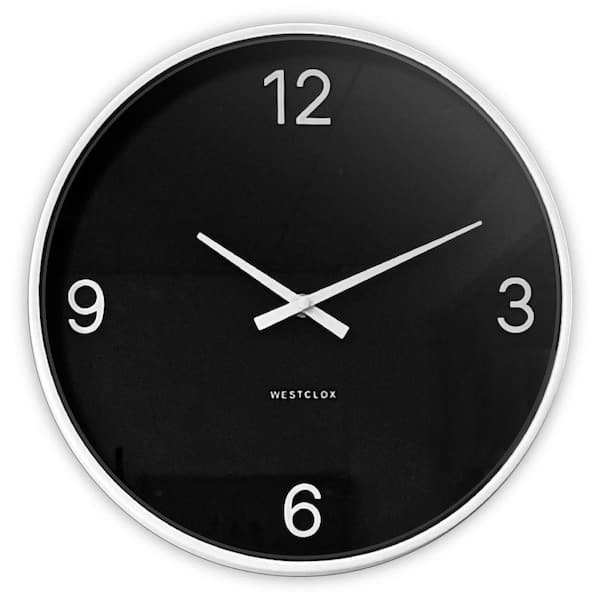 Westclox 20 in. Modern B&W Wall Clock 33521-20 - The Home Depot
