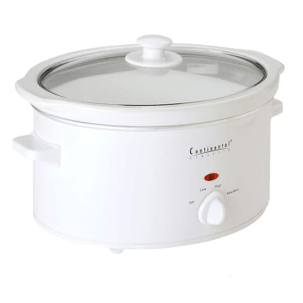 Continental Electric 4 qt. Oval Slow Cooker-DISCONTINUED